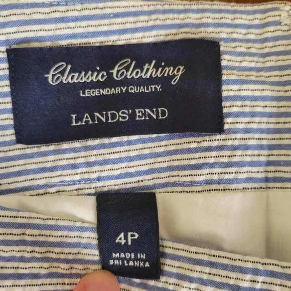 NWOT Lands's End Seersucker pencil skirt 4 - Picture 2 of 5